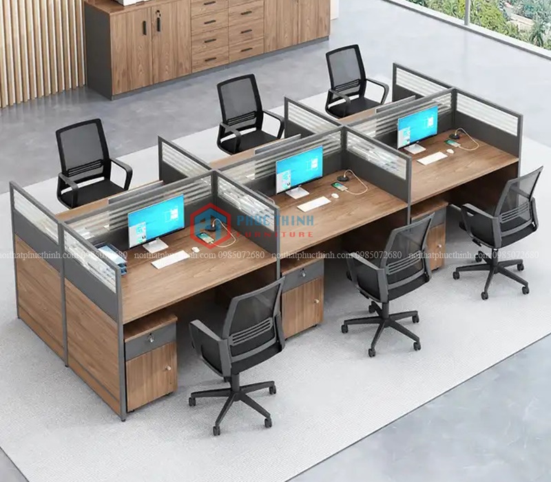 Cụm bàn làm việc 6 người CUMPT 18