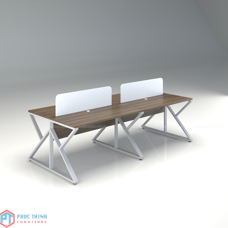 Cụm bàn làm việc 4 người chân chữ K CUMPT 10