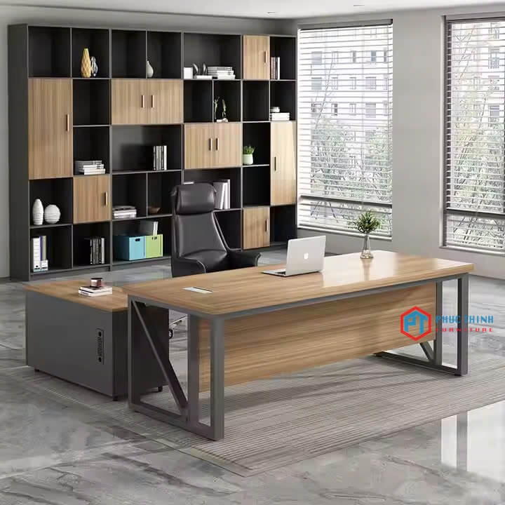 Bàn Giám Đốc Chân Sắt Hiện Đại BGDPT 44