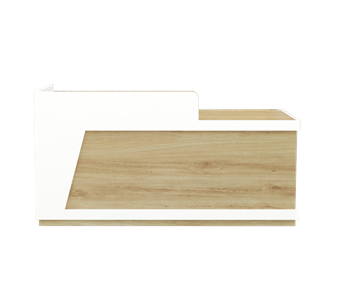 Bàn lễ tân nhỏ gọn có hộc tủ BLTPT 03