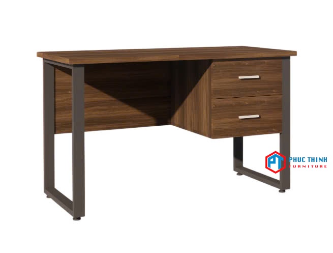 Bàn làm việc chân sắt liền hộc BLVPT17