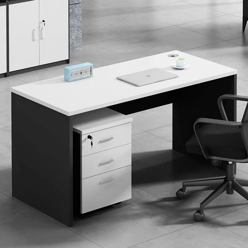 Bàn làm việc văn phòng không hộc 1m2 B120