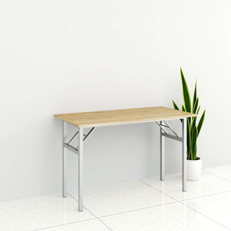 Bàn làm việc chân sắt gấp 1m2 BG120