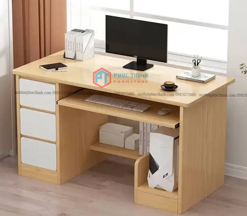 Bàn làm việc liền tủ BLVPT 12