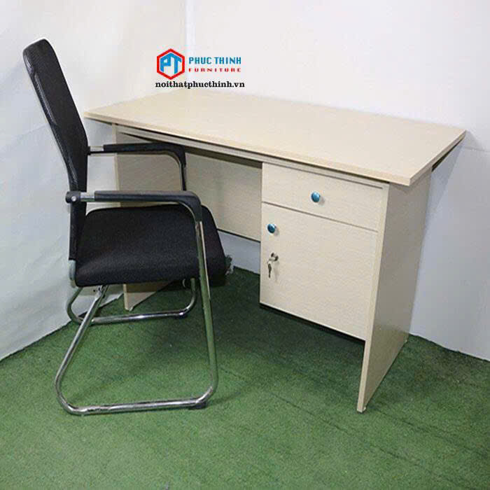 Bàn làm việc liền hộc 1m2