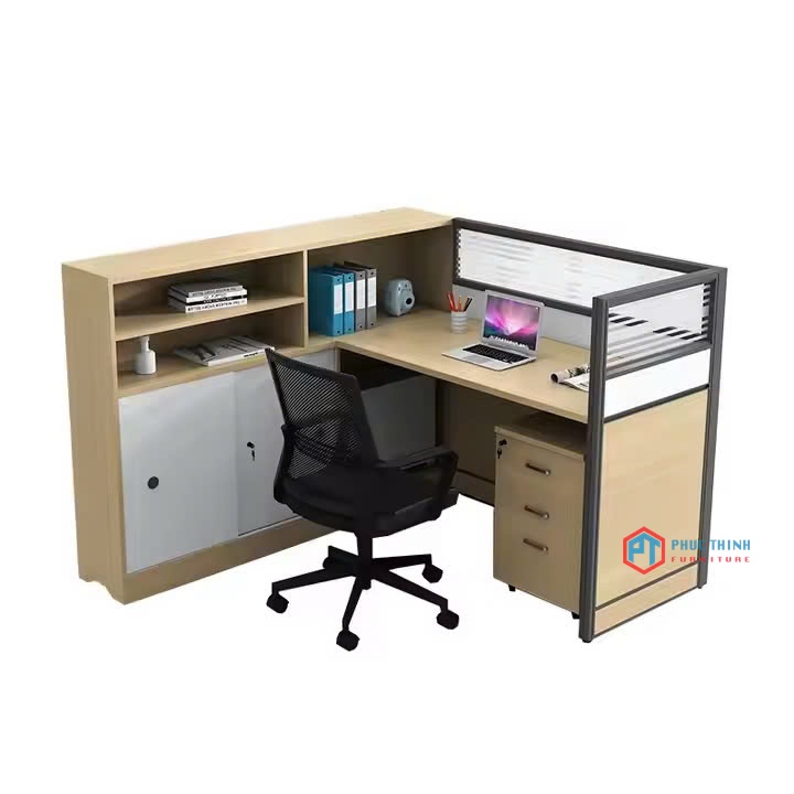  Bàn nhân viên phối gỗ sồi sáng CUMPT 40