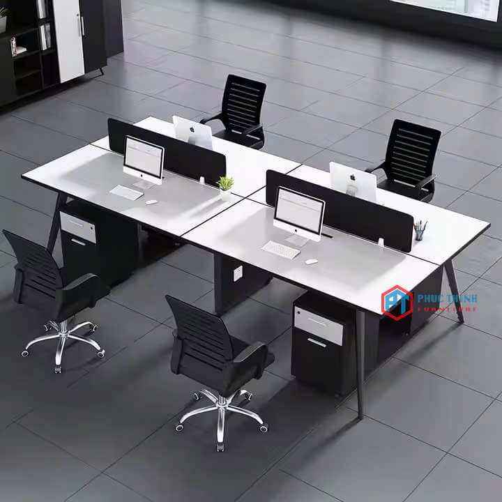 Cụm bàn làm việc 4 người hiện đại CUMPT 46