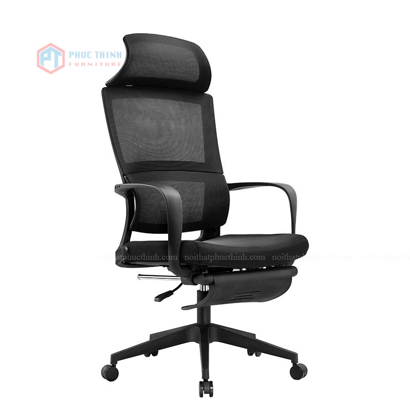 Ghế xoay lưới lưng ngả có kê chân GXL218