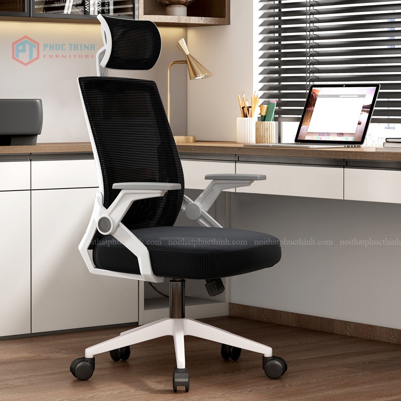 Ghế xoay lưới tựa đầu tay lật XPT05