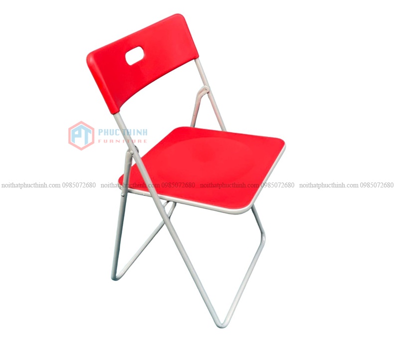 Ghế gấp nhựa GG105 đỏ