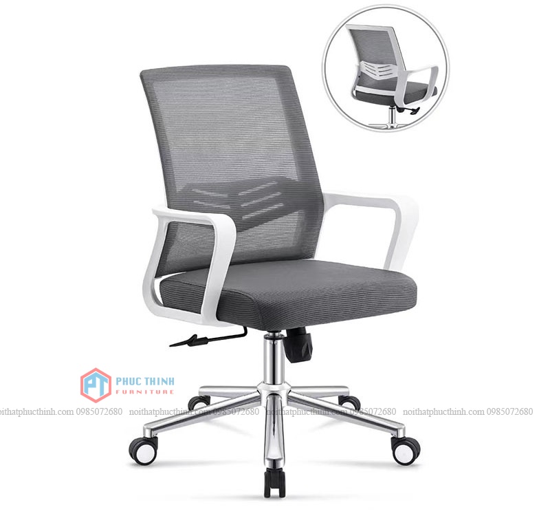 Ghế xoay lưng lưới XPT06 ghi