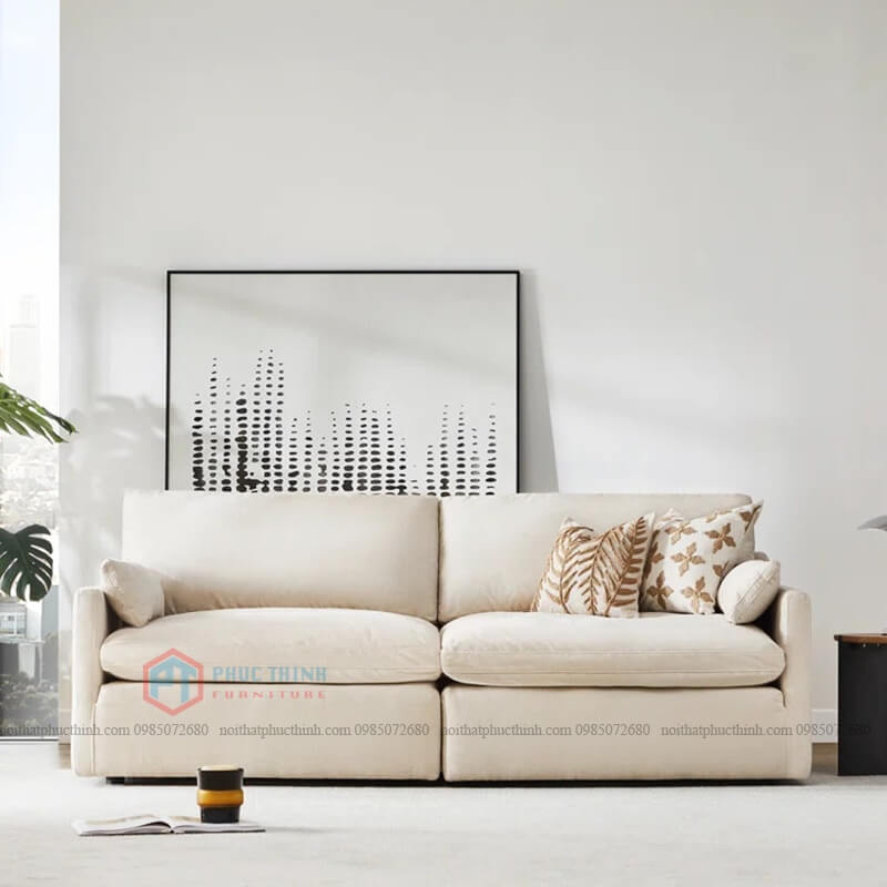 Sofa nỉ chân bệt SFPT 07