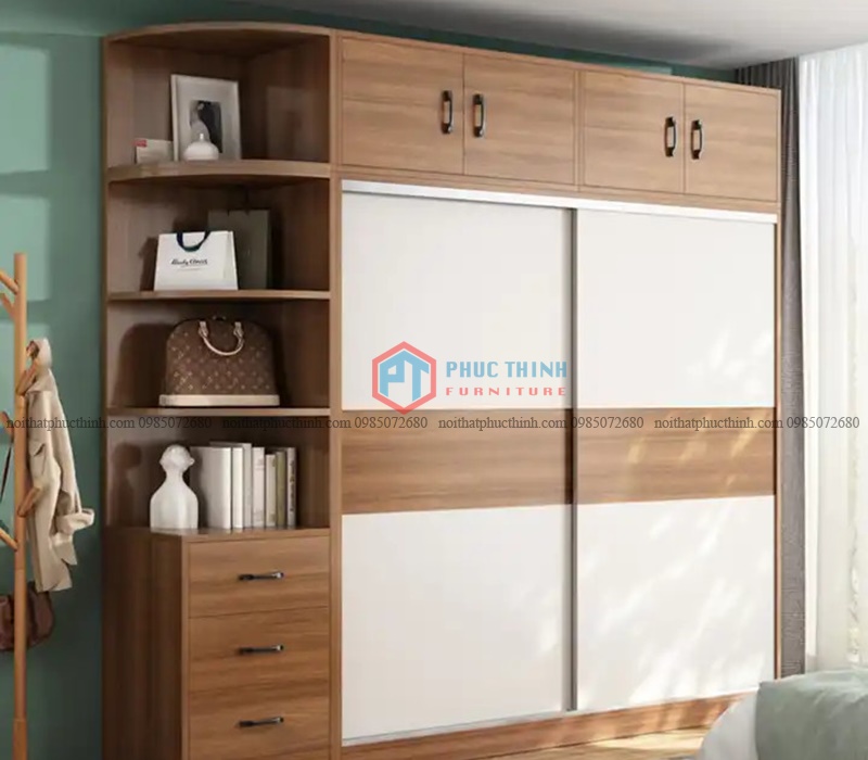 Tủ quần áo gỗ công nghiệp cánh lùa TAPT 16