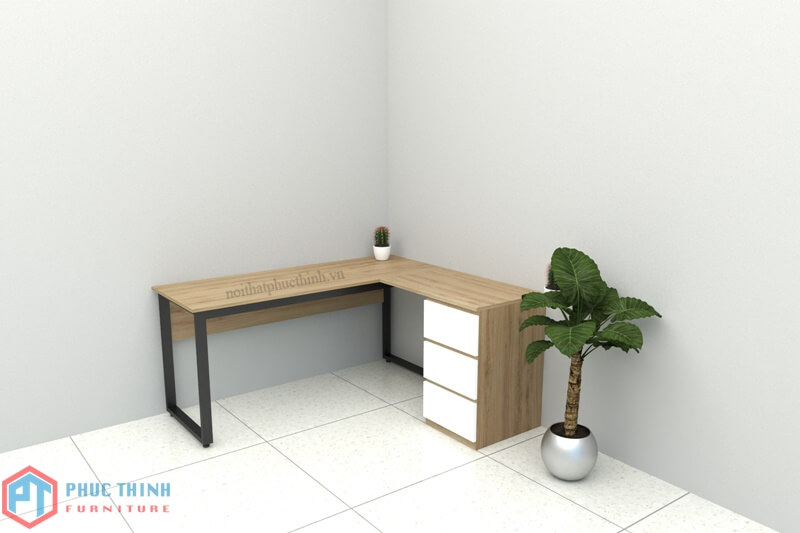 Bàn làm việc góc chữ L BLVPT 06