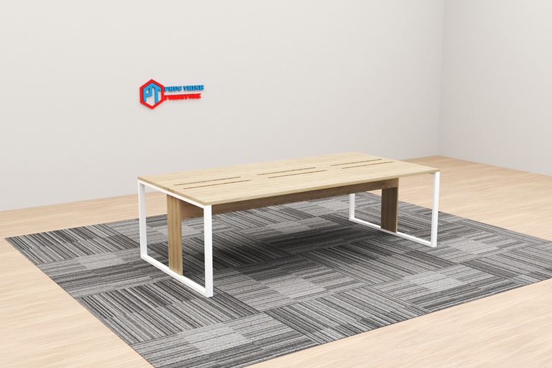 Cụm bàn làm việc 6 người có hộp điện CUMPT 04