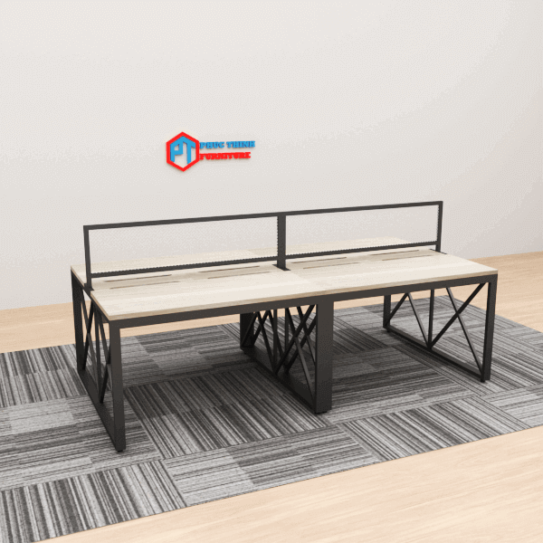 Cụm bàn làm việc 4 người vách ngăn lưới CUMPT 05