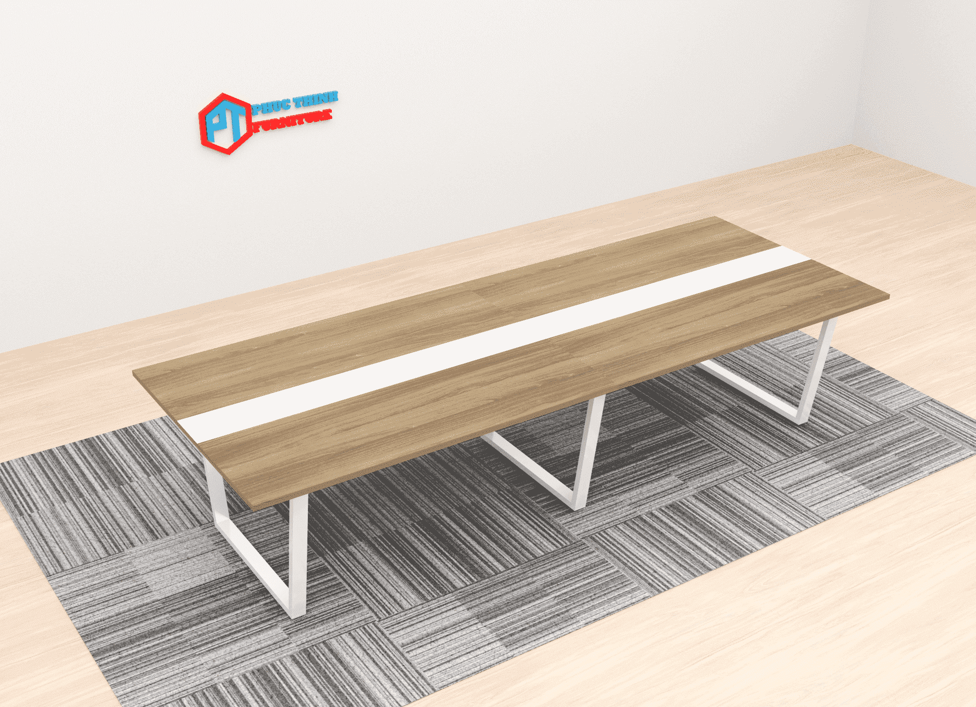 Bàn họp văn phòng 3m2 BHPT 17