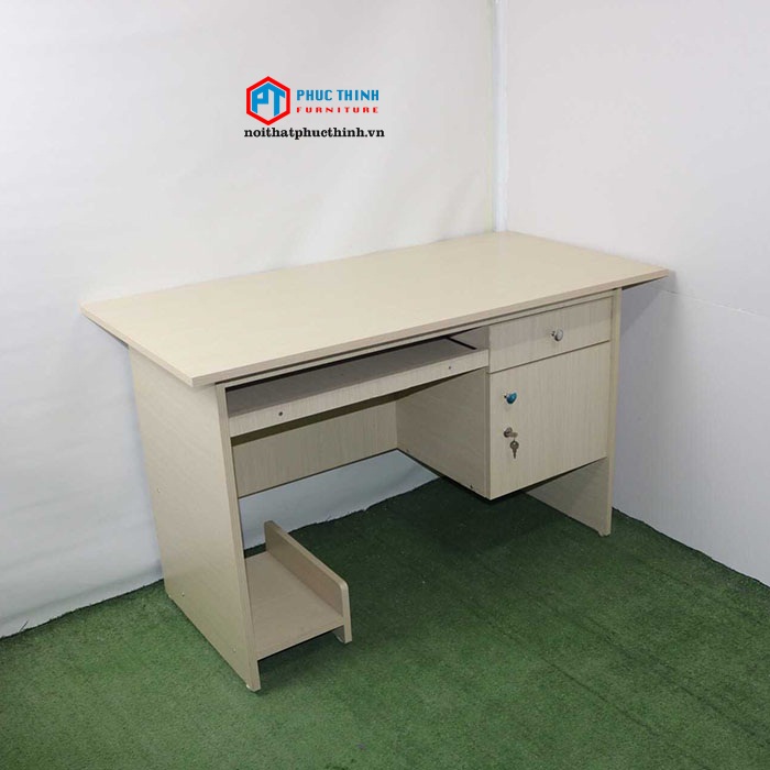 Bàn làm việc liền hộc có phím
