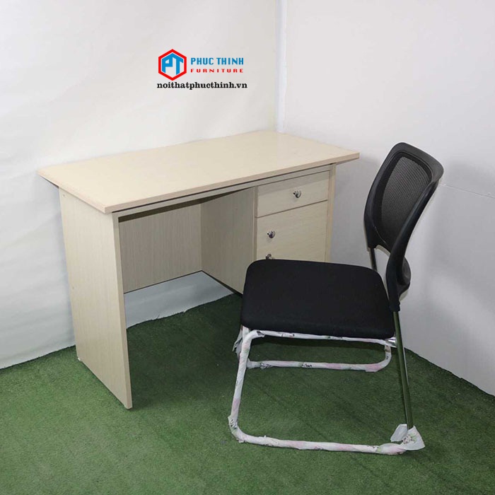 Bàn làm việc liền hộc 1m B101