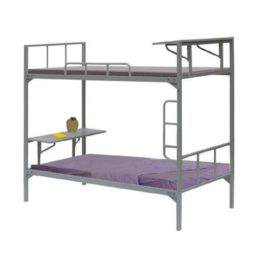 Giường tầng sắt có bàn học